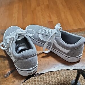 Vans Gray Canvas Old Skool Sneakers